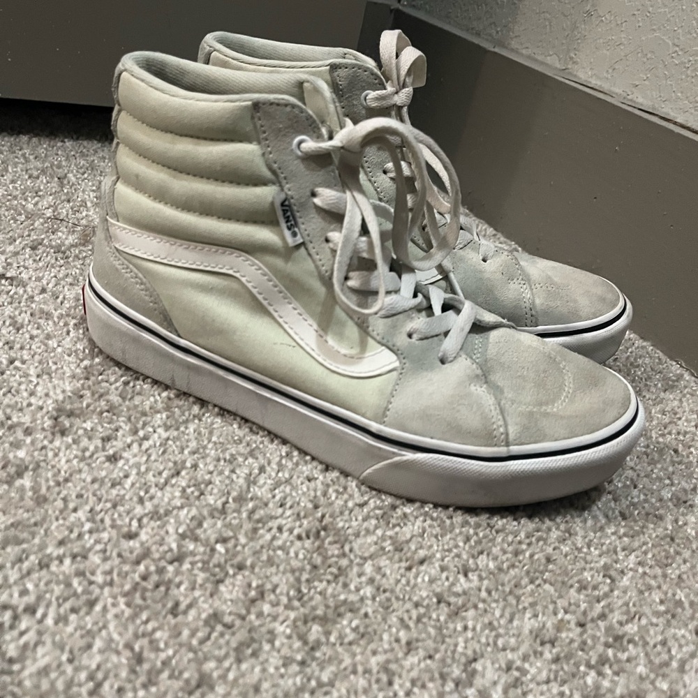 Kids Vans High-Top Sneakers in pastel green